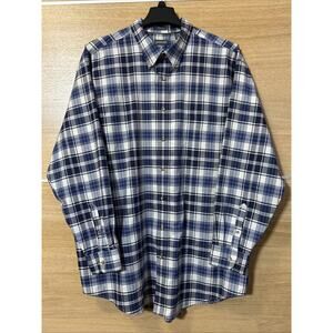 St Johns Bay Iron Free Shirt Mens 2X-Large X-Tall Plaid Button Down Long Sleeve